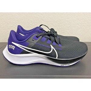 Nike TCU Horned Frogs Air Zoom Pegasus 38 Running Shoe DJ0855-001  Size 9